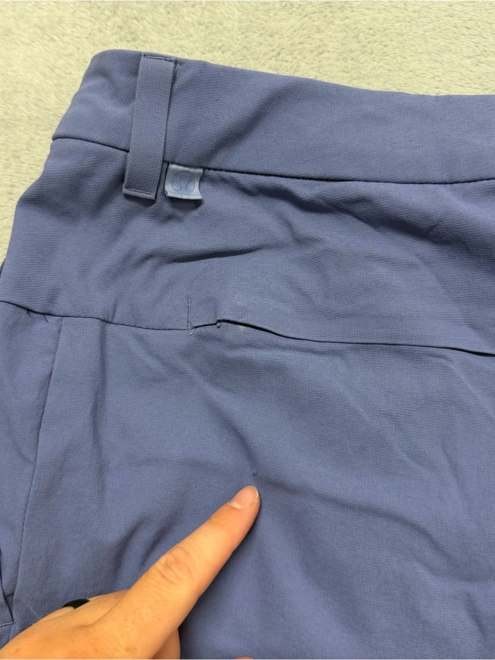 Lululemon Commission Golf Pants Water Drop Blue Performance Stretch Mens 31x31